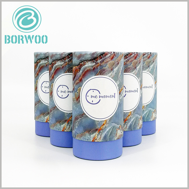 creative cardboard tubes food packaging for tea.add good elements such as LOGO, slogan, product information and pattern on the surface of packaging