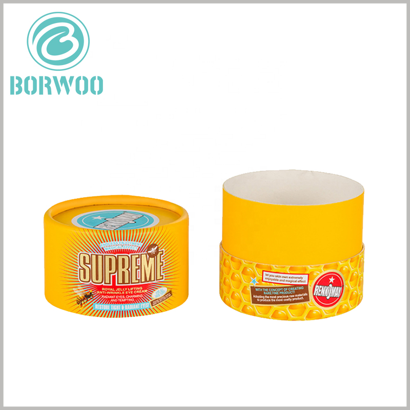 creative design food grade cardboard tube packaging boxes with paper lids wholesale.