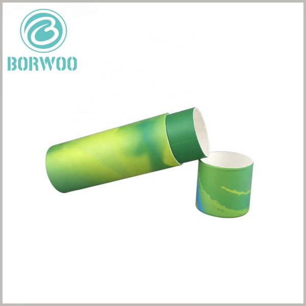 creative design for small paper tube packaging boxes.Made by 300g SBS and 128g double chrome paper