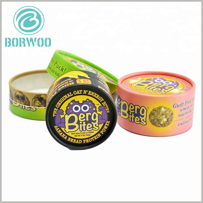 creative food grade food packaging boxes.Printed cardboard round boxes with lids enhance brand awareness