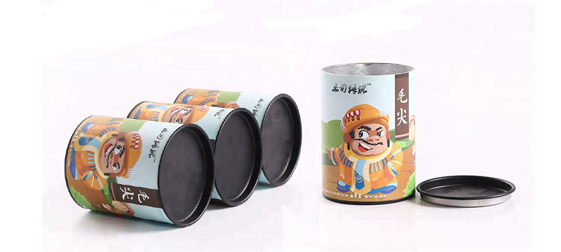 creative food tube packaging for tea,Big cardboard round boxes with metal covers