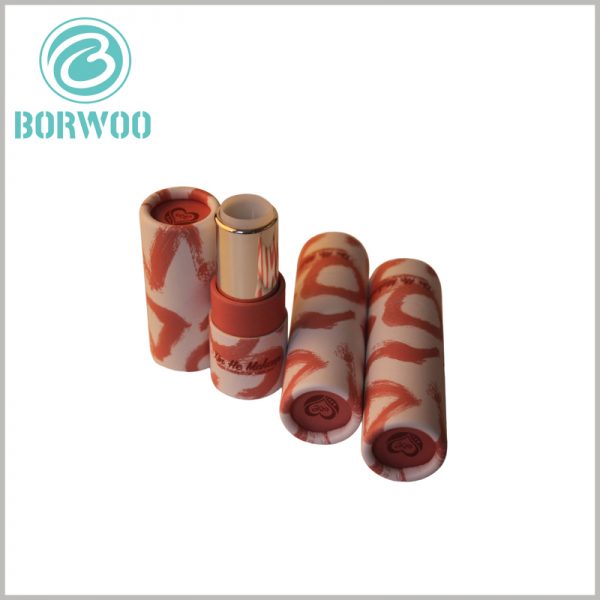 creative paper lipstick tubes packaging custom.The packaging uses a four-color printing process to increase the display effect of the package.