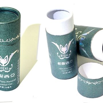 creative special paper tube packaging boxes for 30ml or 50ml essential oil