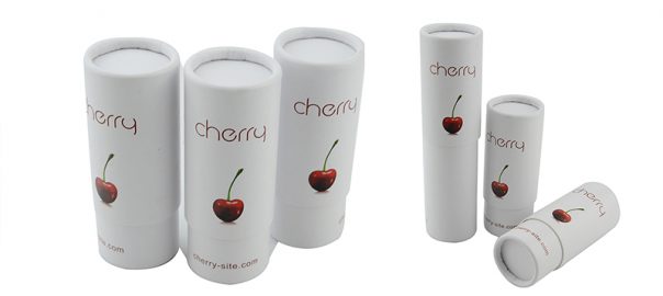 creative tube food packaging for cherry,There is no other printed content other than the "cherry" product name, logo