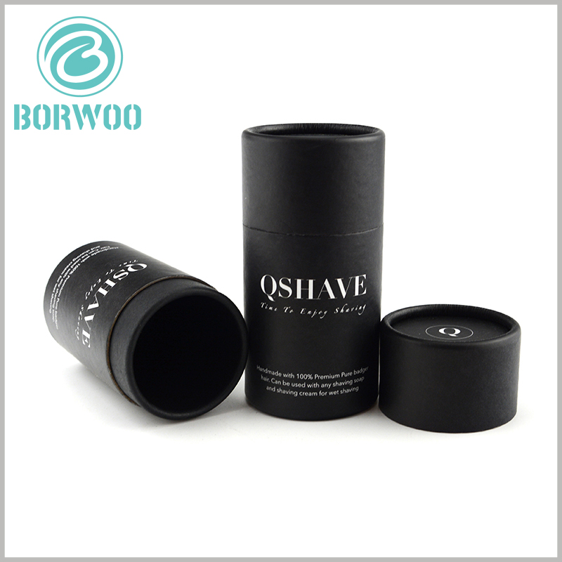custom Black cardboard tube essential oil packaging