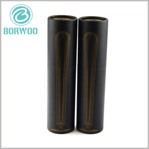 custom Black large cardboard round boxes packaging for hair straightener