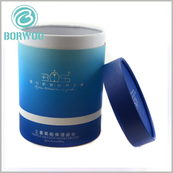 custom Blue and white tube packaging for cosmetics