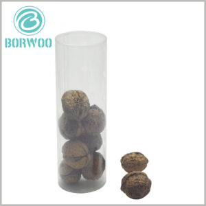 custom Clear plastic tube food packaging for nuts