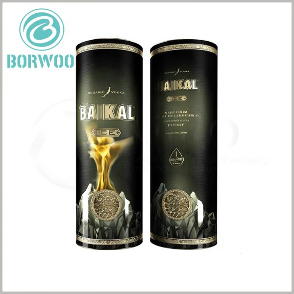 custom Creative paper tube packaging boxes wholesale.showing the fineness with superb printing techniques: UV printing, embossed printing and hot silver printing.