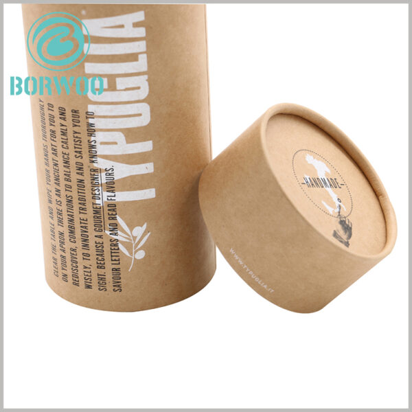 custom T-shirt Kraft paper tube packaging boxes with logo