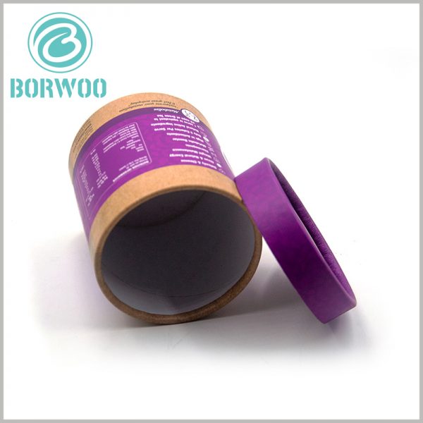 custom biodegradable tube packaging with short caps for tea.Since the tea leaves do not directly contact the inside of the paper tube, there is no need to use tin foil inside the paper tube.