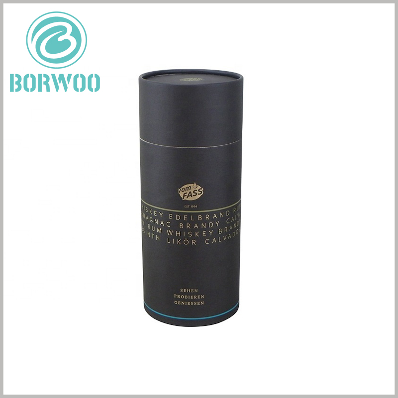 custom black cardboard tube packaging wholesale.the choice of exquisite product packaging is the key to successful product sales