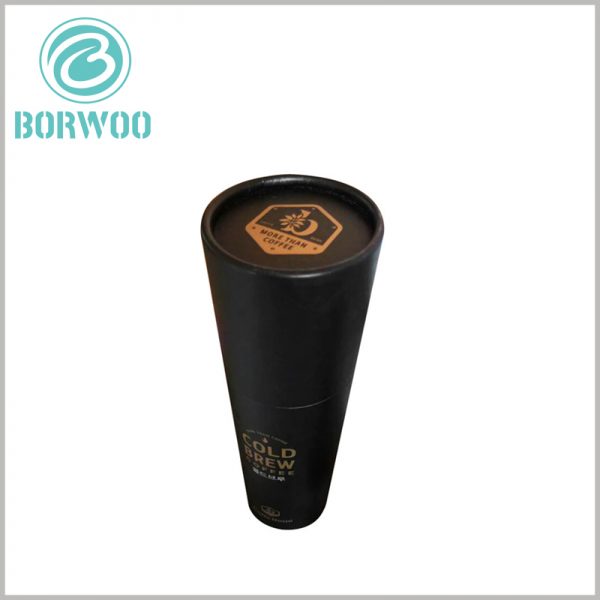 custom black cardboard tubes cup packaging boxes wholesale.Bronzing printing is one of the best packaging printing methods