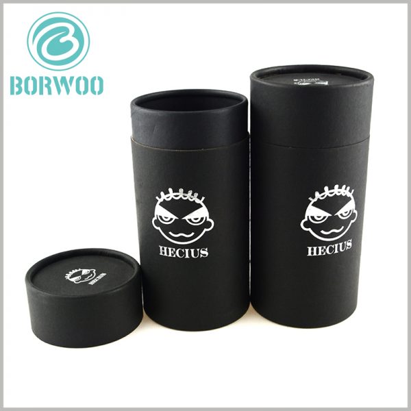 custom black hard cardboard tubes packaging wholesale.high quality essential oil boxes for your products