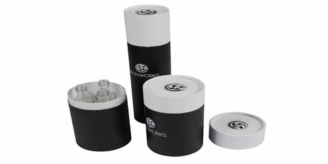 custom black tube boxes packaging Custom cheap Black printed cardboard Tube boxes Packing for cosmetics