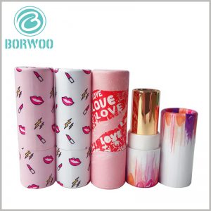 custom cardboard empty lipstick tubes packaging.This tube boxes is eco-friendly as well as economical-friendly choice for lipsticks.