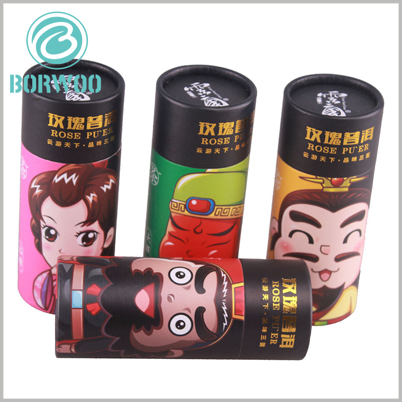 custom cardboard tube boxes tea packaging