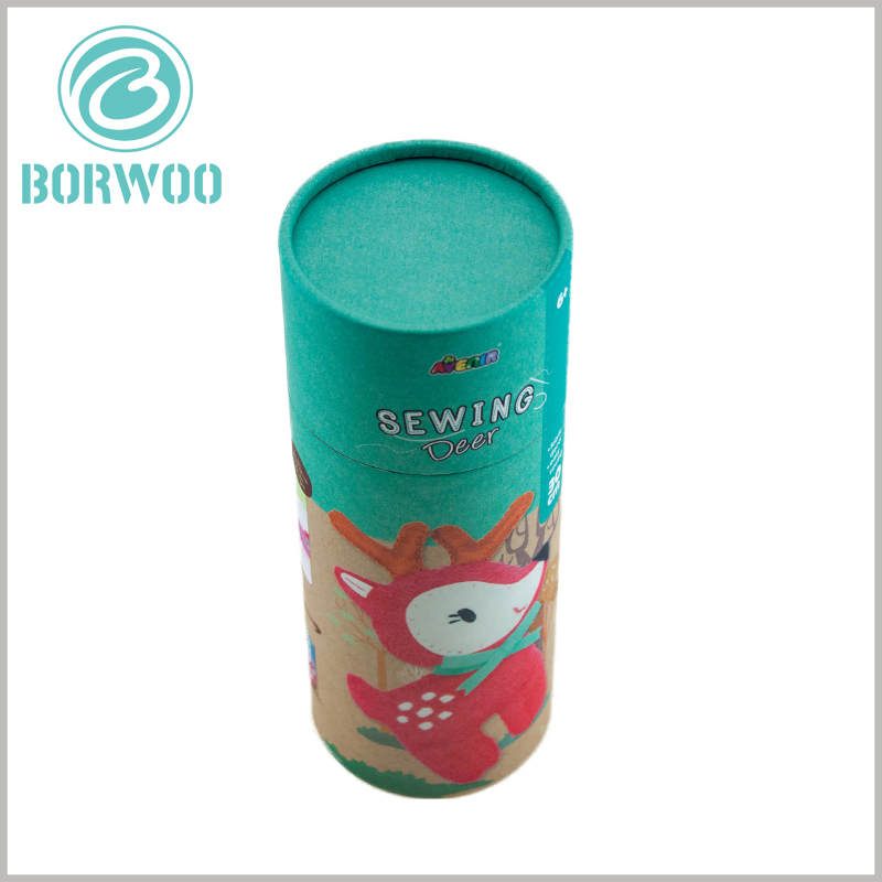 Wholesale large cardboard tube packaging for toys boxes.The thickness of the inner tube and the outer tube of the paper tube package is 0.8mm. The round boxes are sturdy and can protect the product well.