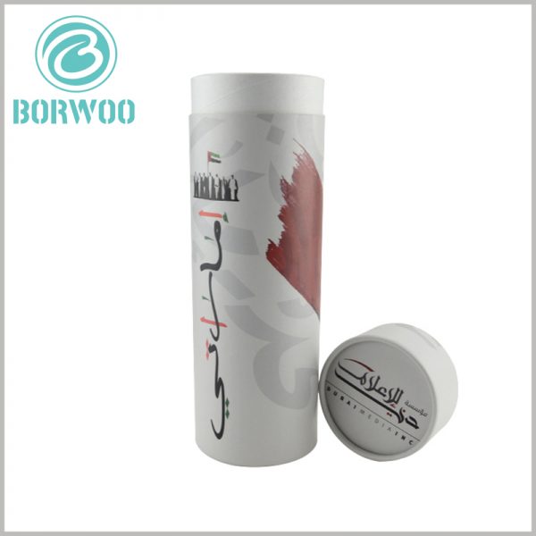 custom cardboard tube packaging with printed.custom high quality cardboard round boxes with lids from Chinese manufacturer