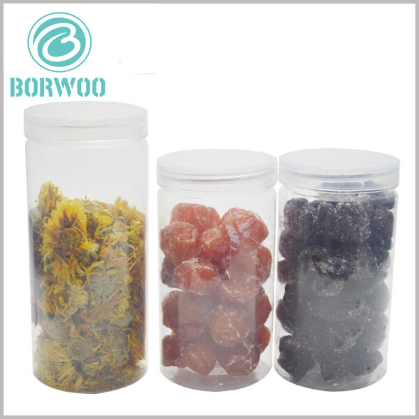 custom clear plastic tube packaging for food