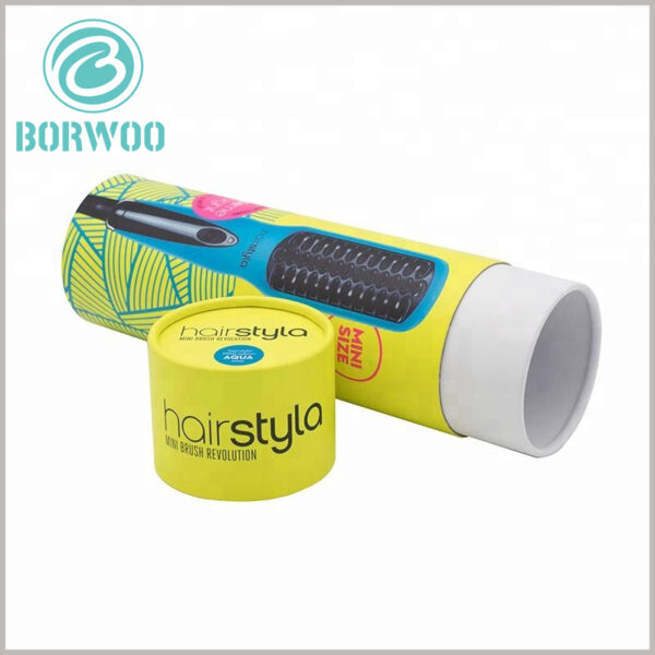 custom creative cardboard tube packaging boxes for straightener