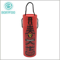 custom creative cardboard tube packaging boxes with handle