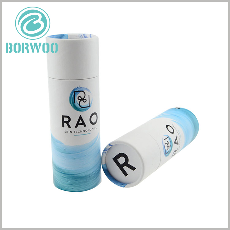 custom creative small cardboard tubes packaging for skin care.Packaging printing LOGO reflects its brand