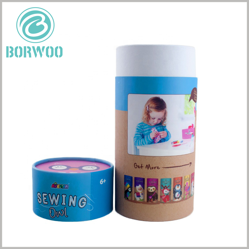 custom cylinder tube packaging for toys.The usage scenarios for printing products on the box contain specific information such as the audience and methods of use.