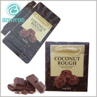 custom eco friendly chocolate packaging boxes.The food packaging can be folded so that the packaging does not take up too much space when not in use.
