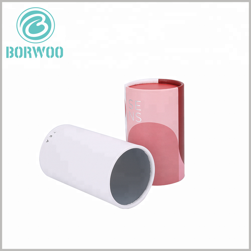 custom fashion cardboard cylinder tubes packaging.the box is robust and safe for containing any kind of tea