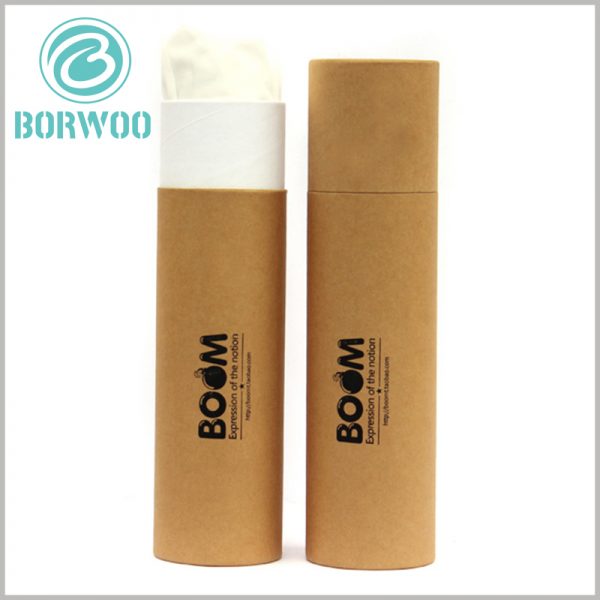 custom kraft paper t-shirt tube packaging wholesale