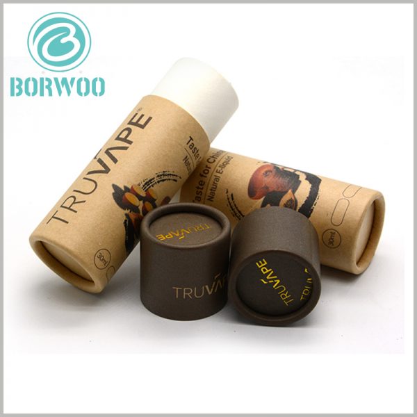 custom kraft paper tube food packaging with logo.small cardboard round boxes with lids