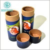 custom kraft paper tube packaging for tea boxes.The diameter of the paper tube is determined based on the capacity of the tea leaves, as there is no need to worry about packaging and product incompatibility.