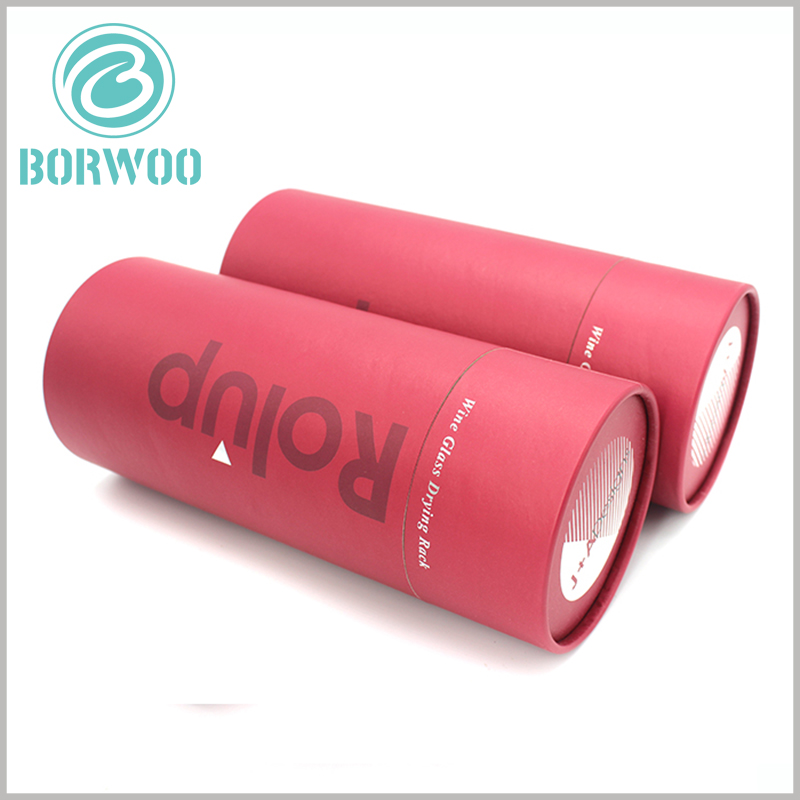 custom large cardboard tube packaging for wine boxes.Four-color printing makes the display surface of the packaging more rich
