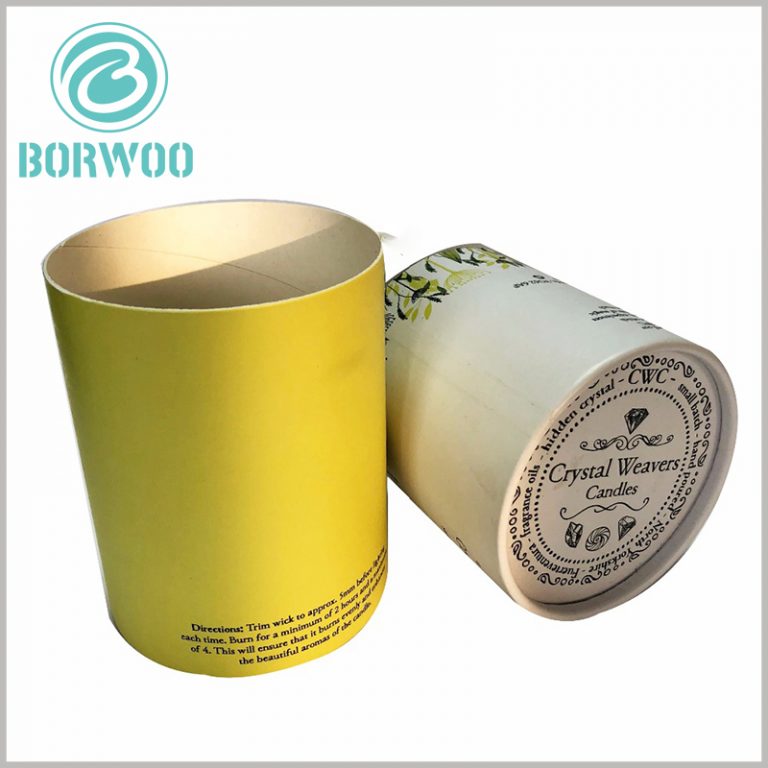 Large cardboard tube packaging for candles Tube boxes wholesale