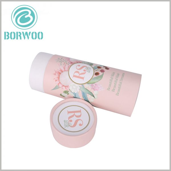 custom large cardboard tubes packaging for skin care products.Paper tube cover printing LOGO to enhance brand promotion