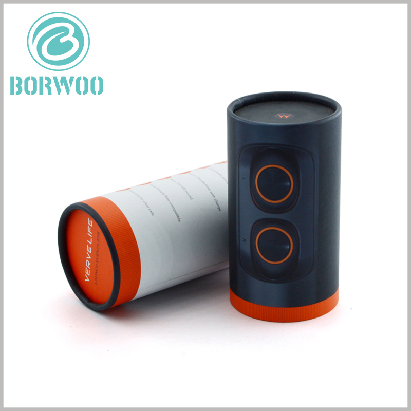 custom paper tube design for audio packaging. Detailed product information and content can be printed on the inner tube without affecting the simplicity and main pattern of the paper tube shape