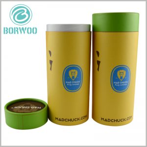 custom paper tube packaging for t shirt boxes.high quality four-color printed cardboard round boxes with lids wholesale