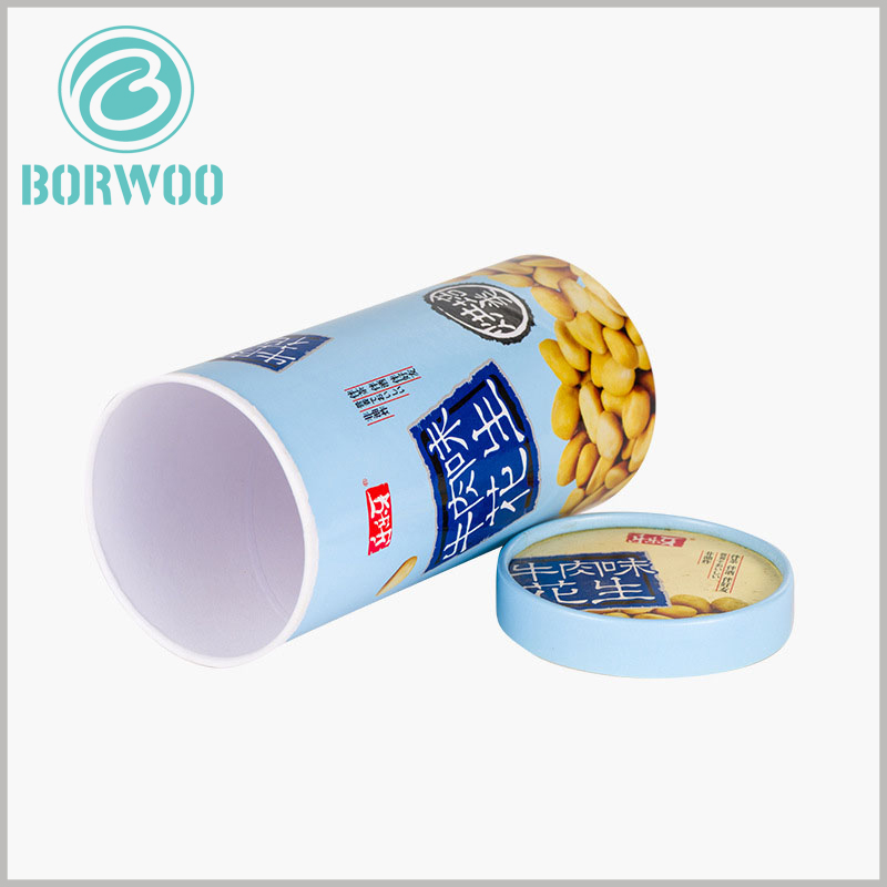 custom paper tubes peanut packaging boxes wholesale.custom creative cardboard paper tubes peanut packaging boxes with paper lids wholesale