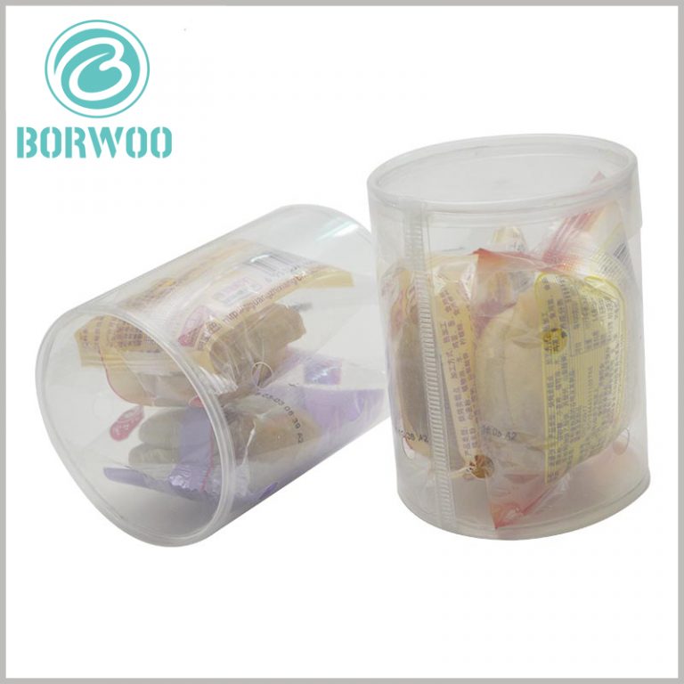 Clear plastic tube packaging for cookie Tube food packaging wholesale