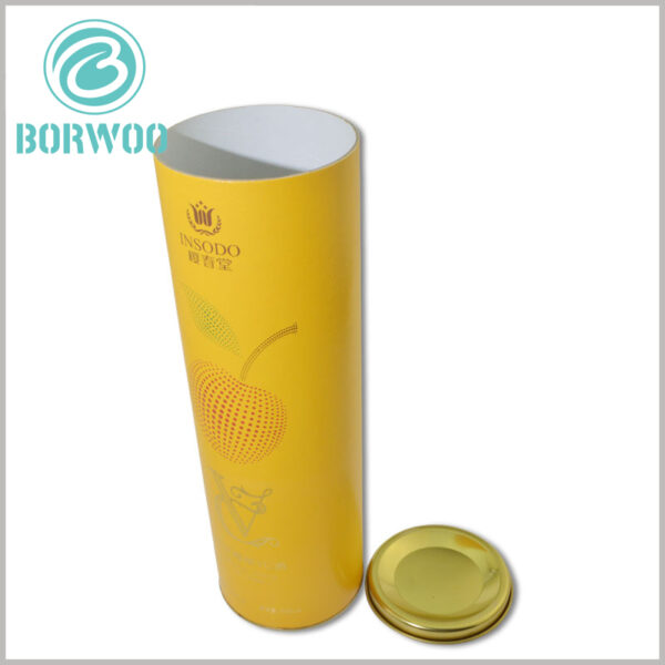 custom printed cardboard tube food boxes for cherry packaging