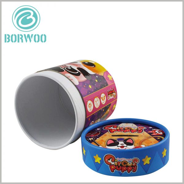 custom printed large cardboard round boxes for food packaging wholesale.the edges of high quality paper tube packaging are smooth