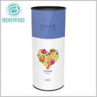 custom printed paper tube for scented tea packaging boxes. The food packaging design is simple, but it can reflect the characteristics and attractiveness of the product.