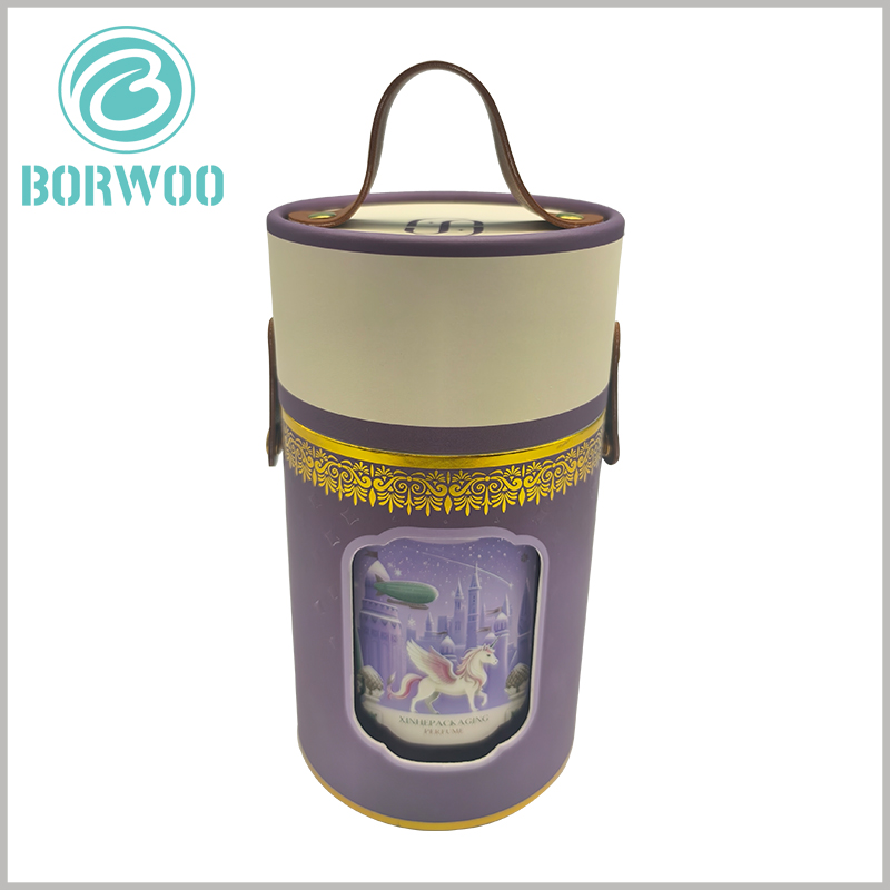 custom printed perfume packaging tube boxes for luxury fragrances