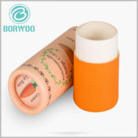 custom recycled paper tube boxes for lip balm packaging