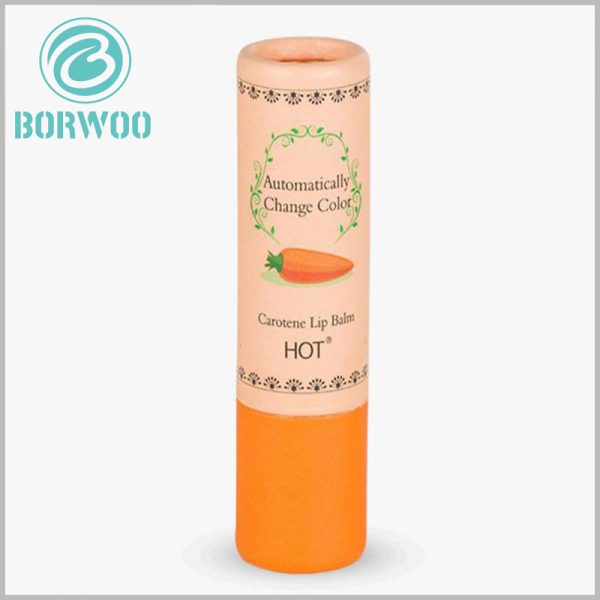 custom recycled paper tube for lip balm packaging boxes