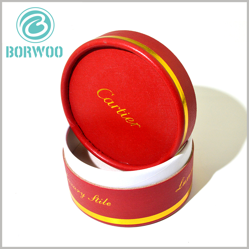 custom red cardboard round tube boxes with lids