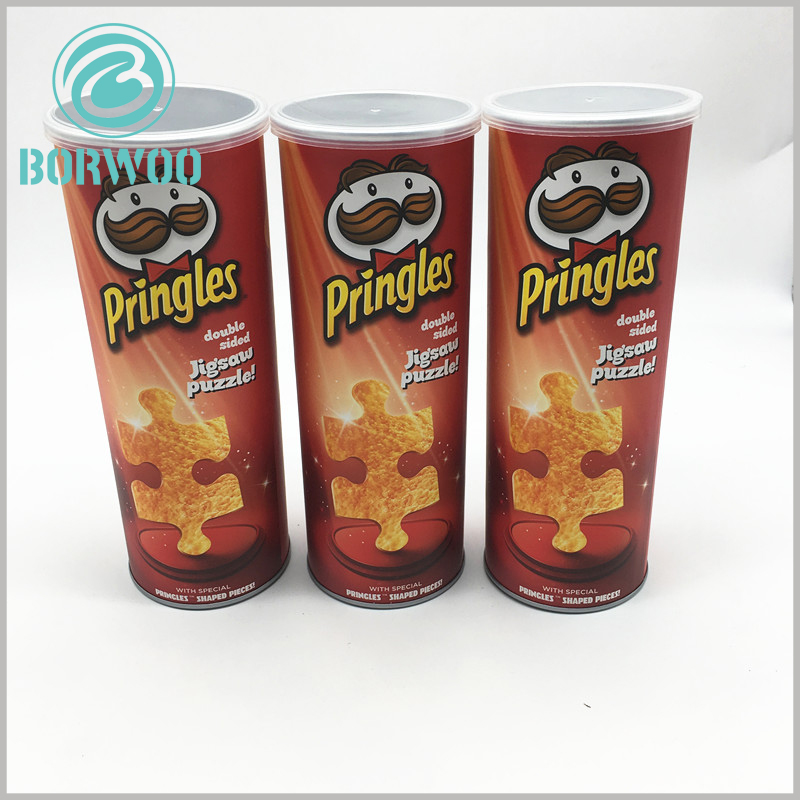 custom safe cardboard tubes food packaging for potato chips.Food grade materials ensure the safety of the package