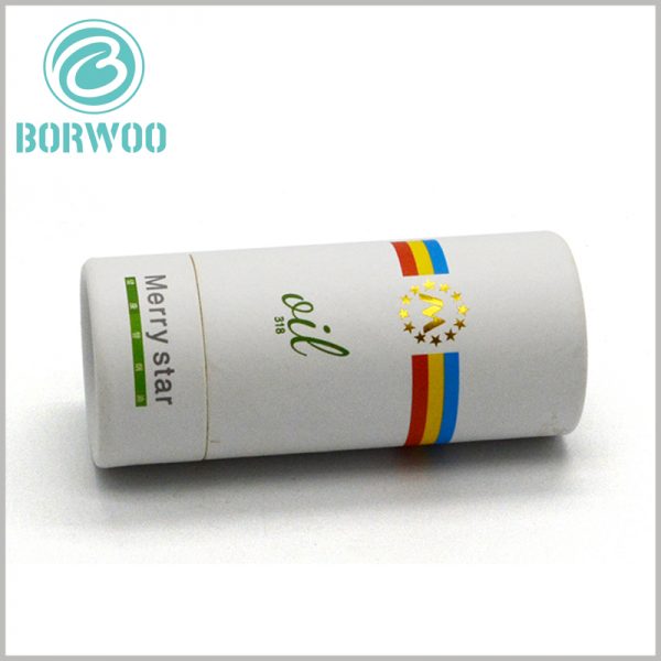 custom small cardboard tube packaging for essential oil boxes