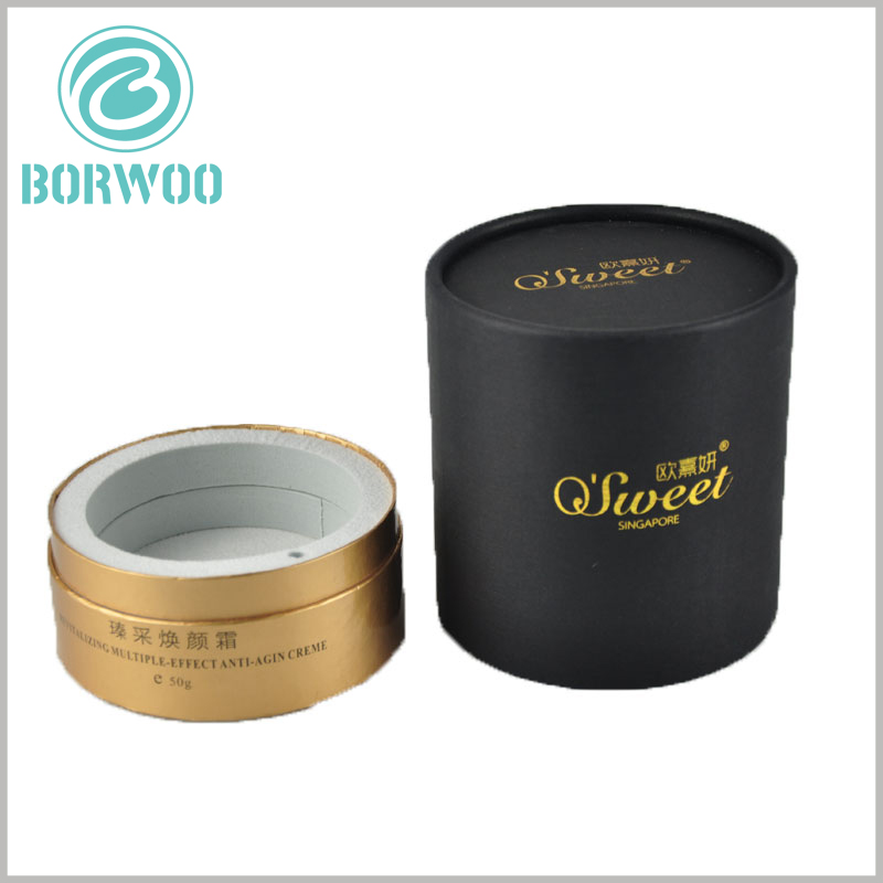 custom small cardboard tubes with lids for cosmetics packaging